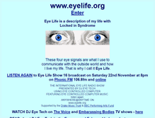 Tablet Screenshot of eyelife.org